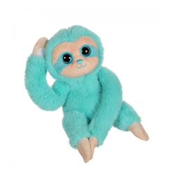 Jouet-Peluche - peluche p'tit paresseux vert d'eau - 16 cm