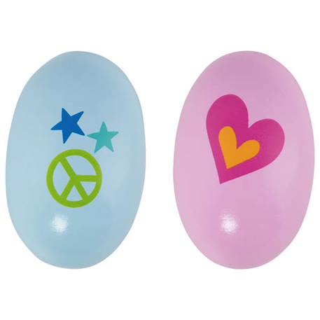 Lot de 2 oeufs à secouer Multicolore 2 - vertbaudet enfant 