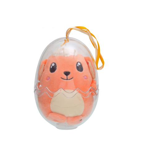 Peluche - œuf cosymals de pâques - agneau orange en peluche  - 12 cm Orange 1 - vertbaudet enfant 