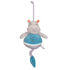 Linge de maison et décoration-Décoration-Boîte à musique bebe bamboo - hippopotame - 26 cm