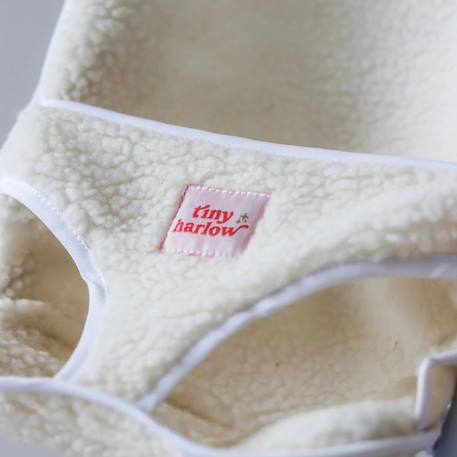 Poussette pour poupée sherpa Blanc, écru 3 - vertbaudet enfant 