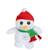 Peluche - Noel pétillous sonore 16 cm - bonhomme de neige Blanc 1 - vertbaudet enfant 