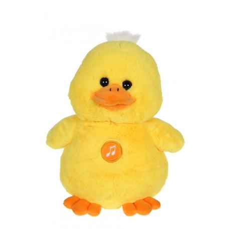 Peluche canard Ducky chanteur 24 cm Jaune 1 - vertbaudet enfant 