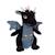 Peluche - peluche dragon sonore, noir 17 cm Noir 1 - vertbaudet enfant 