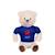 Peluche ours fédération française de rugby (ffr) - peluche officielle sous licence - 15 cm assis Blanc 1 - vertbaudet enfant 