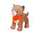 Peluche - peluche chien fun kitties sonore, marron clair foulard orange - 17 cm Orange 1 - vertbaudet enfant 