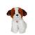 Peluche - peluche chien mimi dogs sonore blanc et marron - 18 cm Marron 1 - vertbaudet enfant 