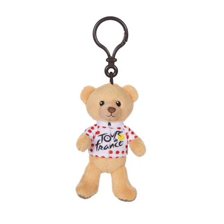 Peluche - porte-clés ours - maillot grimpeur à pois - 10 cm - peluche officielle du tour de france Rouge 1 - vertbaudet enfant 