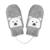 Gants motif ours - doublées fausse fourrure Gris 2 - vertbaudet enfant 