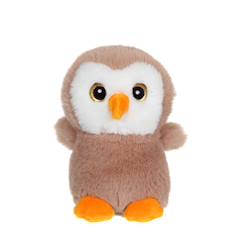 Jouet-Peluche - peluche chouette taupe fall friends - 15 cm