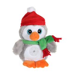 Jouet-Peluche - Noel pétillous sonore 16 cm - pingouin