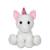 Peluche - peluche 'puppy eyes pets' licorne blanche et rose - 40 cm Rose 1 - vertbaudet enfant 