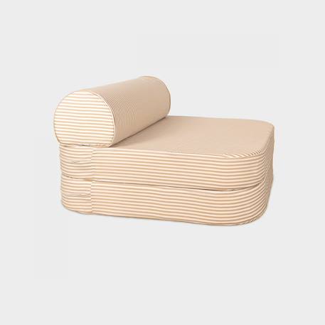 Chauffeuse enfant rayée Rayé ambre+Rayé tilleul 2 - vertbaudet enfant 