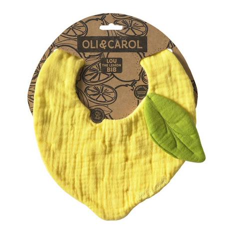 Bavoir lou le citron Jaune 3 - vertbaudet enfant 