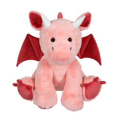 Jouet-Peluche - peluche dragon trendy color rose poudré - 50 cm