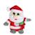 Peluche - père noël - christmas pétillous sonore 16 cm Rouge 1 - vertbaudet enfant 