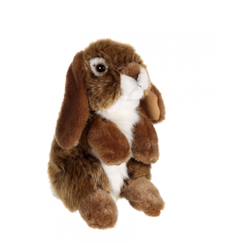 Jouet-Premier âge-Peluche - peluche lapin bélier marron - 18 cm