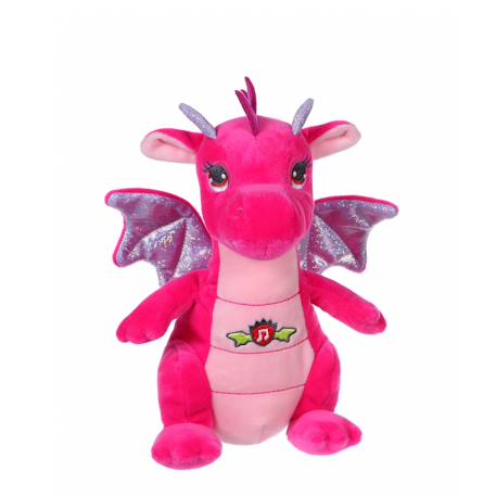 Peluche - peluche dragon sonore, rose 17 cm Rose 1 - vertbaudet enfant 