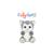 Peluche chien husky Skandy 23 cm Blanc 1 - vertbaudet enfant 