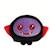 Peluche - squishimals halloween vampire - 10 cm Violet 1 - vertbaudet enfant 