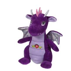 Jouet-Peluche - peluche dragon sonore, violet 17 cm