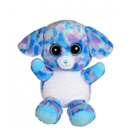 Peluche - yoomy - peluche brilloo friends chien 30 cm Bleu 1 - vertbaudet enfant 