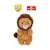 Peluche défis nature protect - lion jaune, marron - 15 cm Collaboration Bioviva Jaune 1 - vertbaudet enfant 