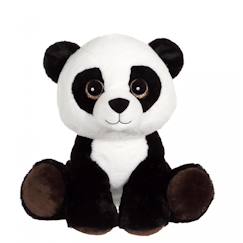 Jouet-Peluche - peluche puppy eyes pets - panda noir et blanc - 40 cm
