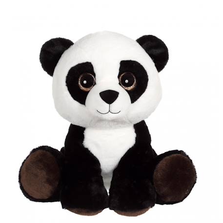 Peluche - peluche puppy eyes pets - panda noir et blanc - 40 cm Noir 1 - vertbaudet enfant 