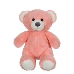 Jouet-Peluche - peluche ours trendy rose poudré, l'ours à câliner, 24 cm