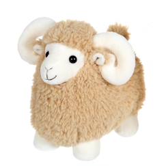 Jouet-Peluche - peluche funny bélier beige - 30 cm