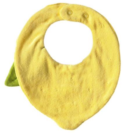 Bavoir lou le citron Jaune 2 - vertbaudet enfant 
