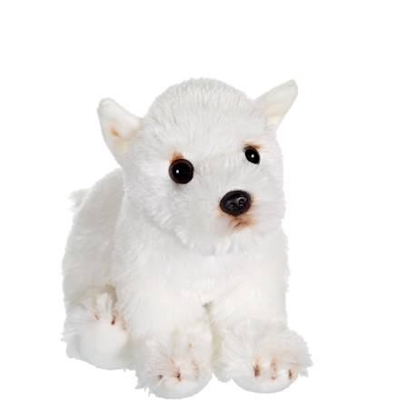 Peluche - peluche chien floppipup westie - 22 cm Blanc 1 - vertbaudet enfant 