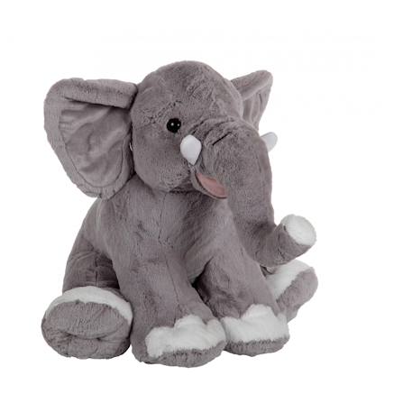 Peluche - éléphant assis - 50 cm Gris 1 - vertbaudet enfant 