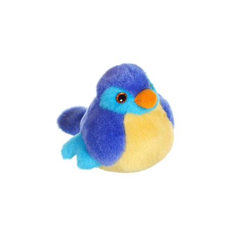 Peluche - peluche oiseau sonore birdies 14 cm - bleu marine Bleu 1 - vertbaudet enfant 