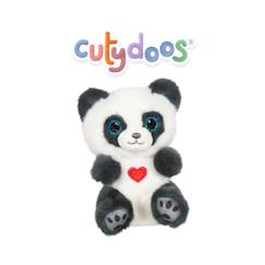 Jouet-Peluche - peluche panda smoky gris ardoise cutydoos love - 13 cm