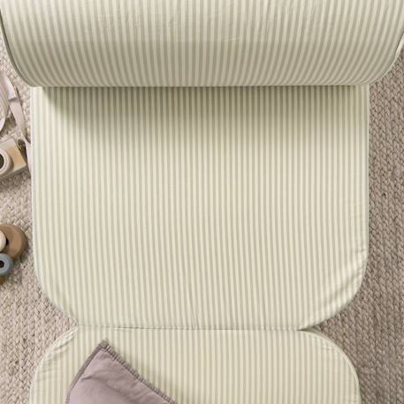 Chauffeuse enfant rayée Rayé ambre+Rayé tilleul 12 - vertbaudet enfant 