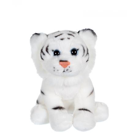 Peluche - p'tits sauvageons 15 cm - tigre blanc Gris 1 - vertbaudet enfant 