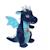 Peluche - peluche dragon sonore, bleu 17 cm Bleu 1 - vertbaudet enfant 
