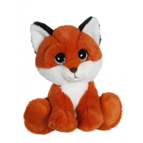 Peluche - puppy eyes pets nature renard - 22 cm Orange 1 - vertbaudet enfant 