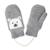 Gants motif ours - doublées fausse fourrure Gris 1 - vertbaudet enfant 