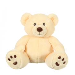 Jouet-Peluche - peluche ours patachon crème - 80 cm