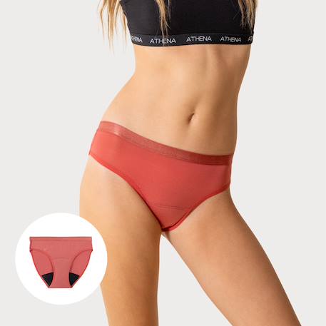 Lot de 5 culottes menstruelles  fille Rouge minéral 3 - vertbaudet enfant 