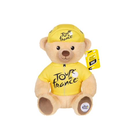 Peluche - peluche officielle ours tour de france - maillot et casquette vainqueur étape jaune - 24 cm Blanc 1 - vertbaudet enfant 