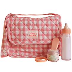 Jouet-Poupons et poupées-Poupées mannequins et accessoires-Sac à langer pour poupée avec accessoires vichy