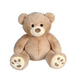 Jouet-Peluche - peluche ours patachon taupe - 80 cm