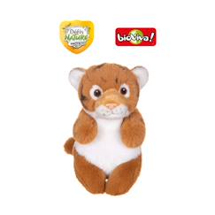 Jouet-Peluche défis nature protect - tigre du bengale - 15 cm Collaboration Bioviva