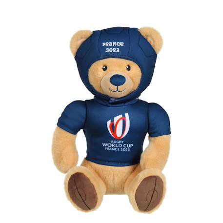 Peluche ours coupe du monde de rugby 2023 - peluche officielle sous licence - 24 cm assis Bleu 1 - vertbaudet enfant 