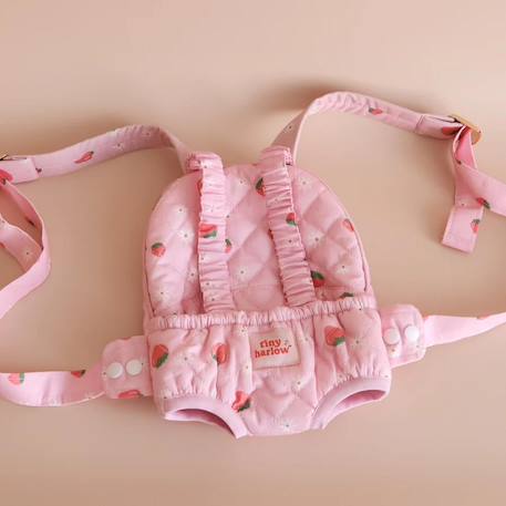 Porte bébé pour poupée fraise Rose, rouge, vert 2 - vertbaudet enfant 