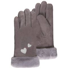 Gants tactiles, chauds, doublés imitation fourrure  - vertbaudet enfant